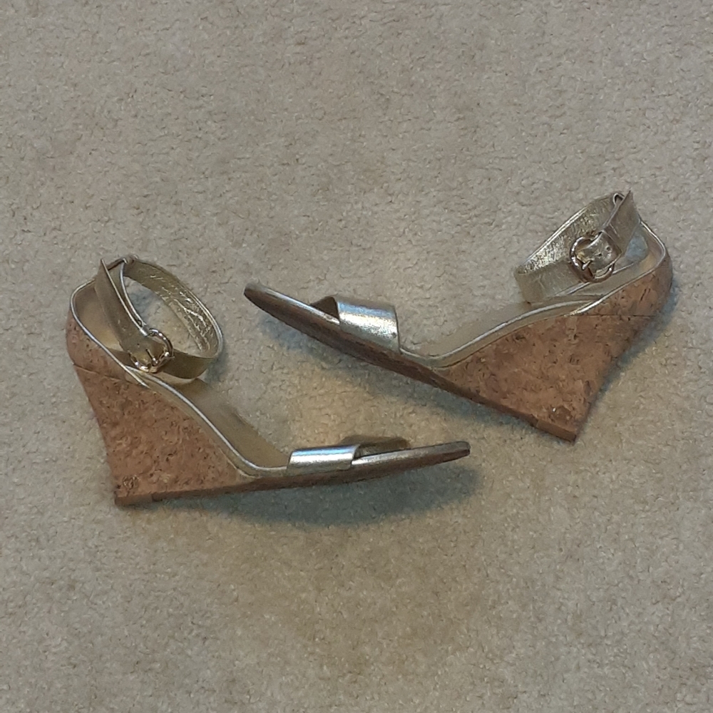 GUCCI Wedge Cork Heels size 39.5